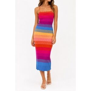 banana republic rainbow knit dress RAINBOW MINI DRESS